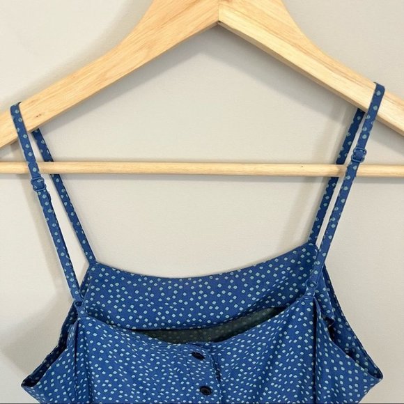 Levi’s Blue Polka Dot Tie Waist Romper - Picture 9 of 11
